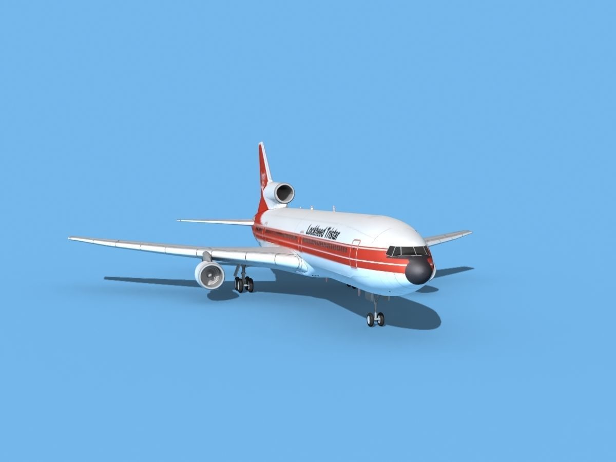 Lockheed L-1011 Tristar Lockheed 3D model rigged | CGTrader
