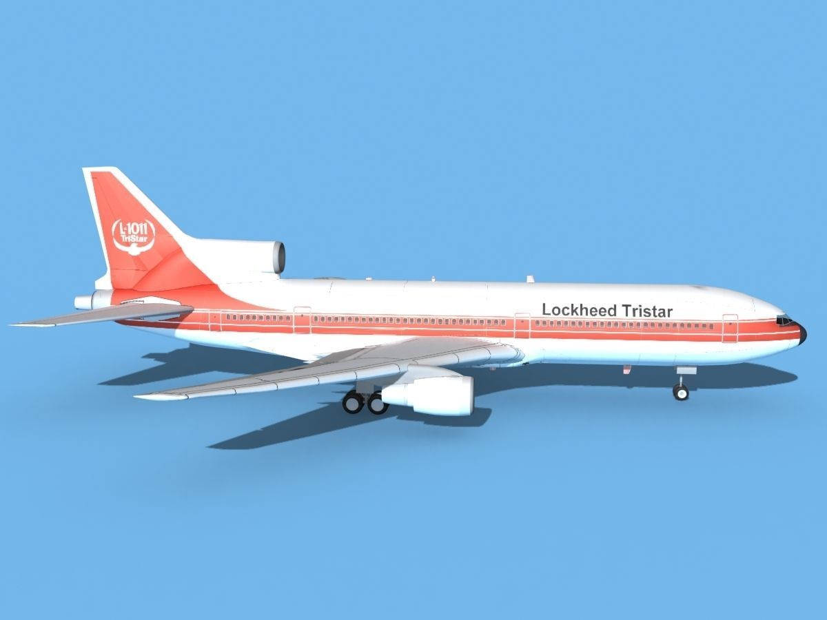 Lockheed L-1011 Tristar Lockheed 3D model rigged | CGTrader