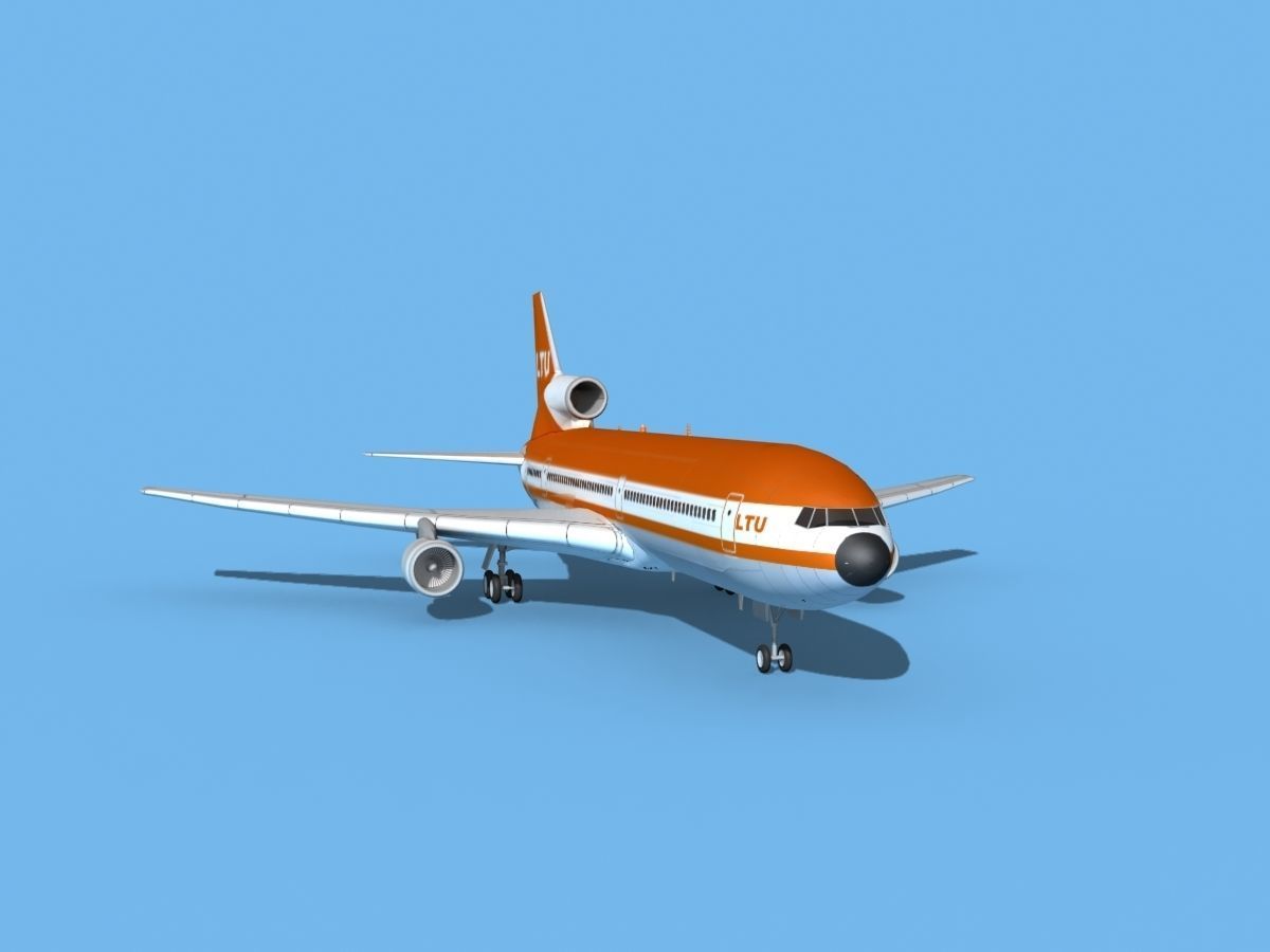 Lockheed L-1011 Tristar LTU 3D model rigged | CGTrader
