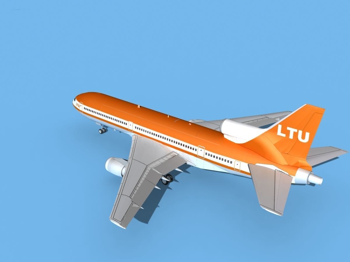 Lockheed L-1011 Tristar LTU 3D model rigged | CGTrader