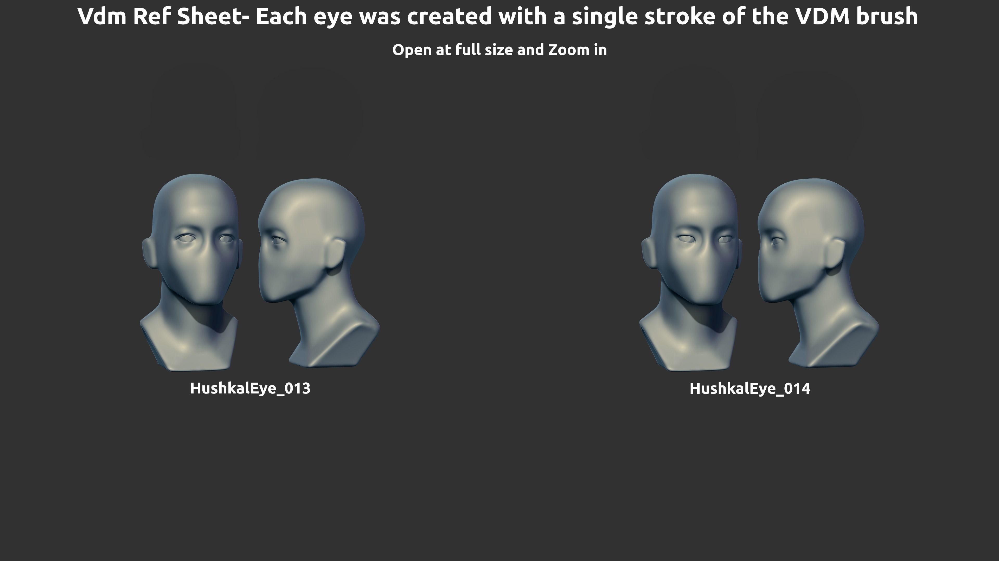 Zbrush - Eye - VDM Brushes 3D model_3