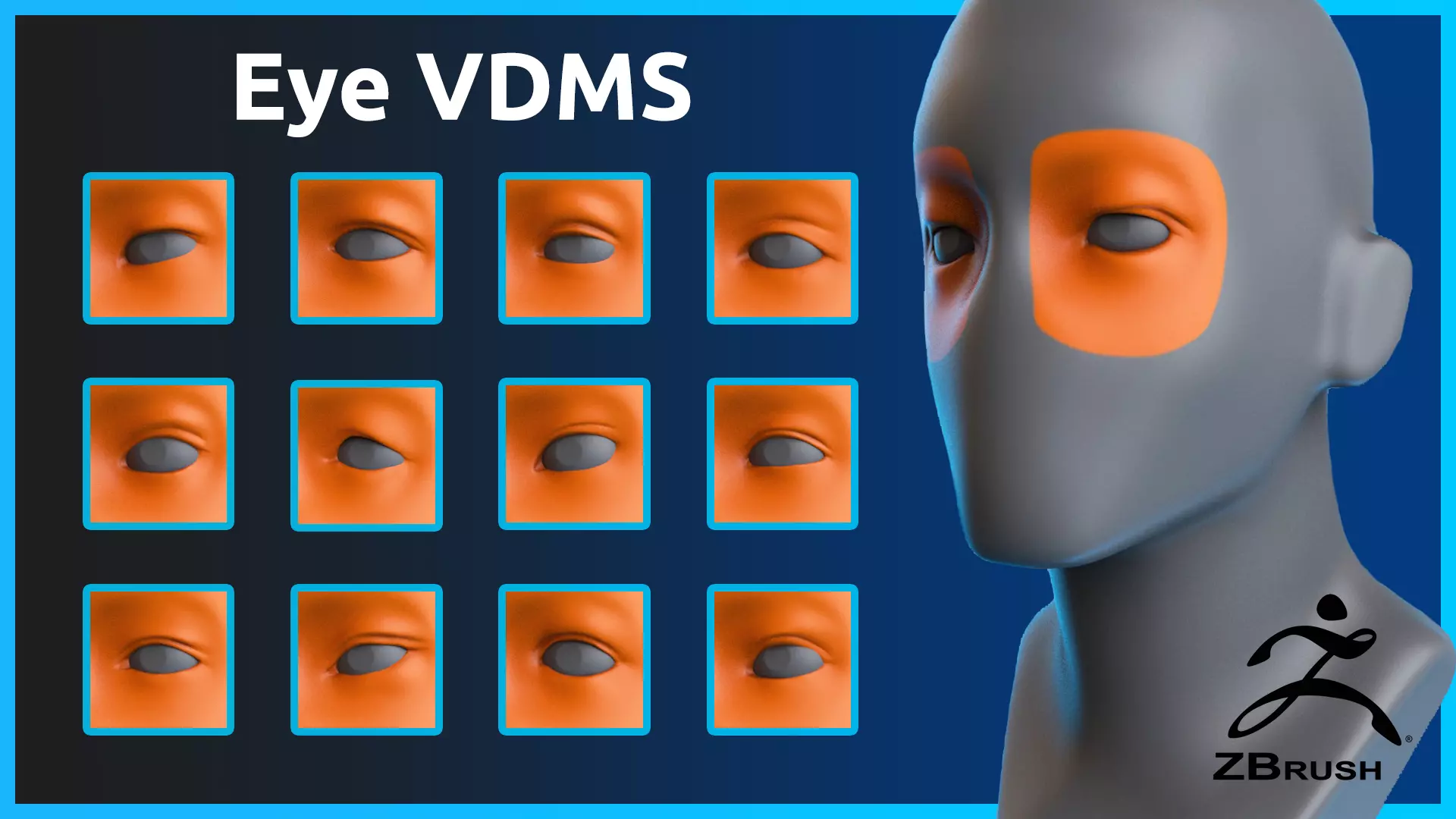 Zbrush - Eye - VDM Brushes 3D model_0