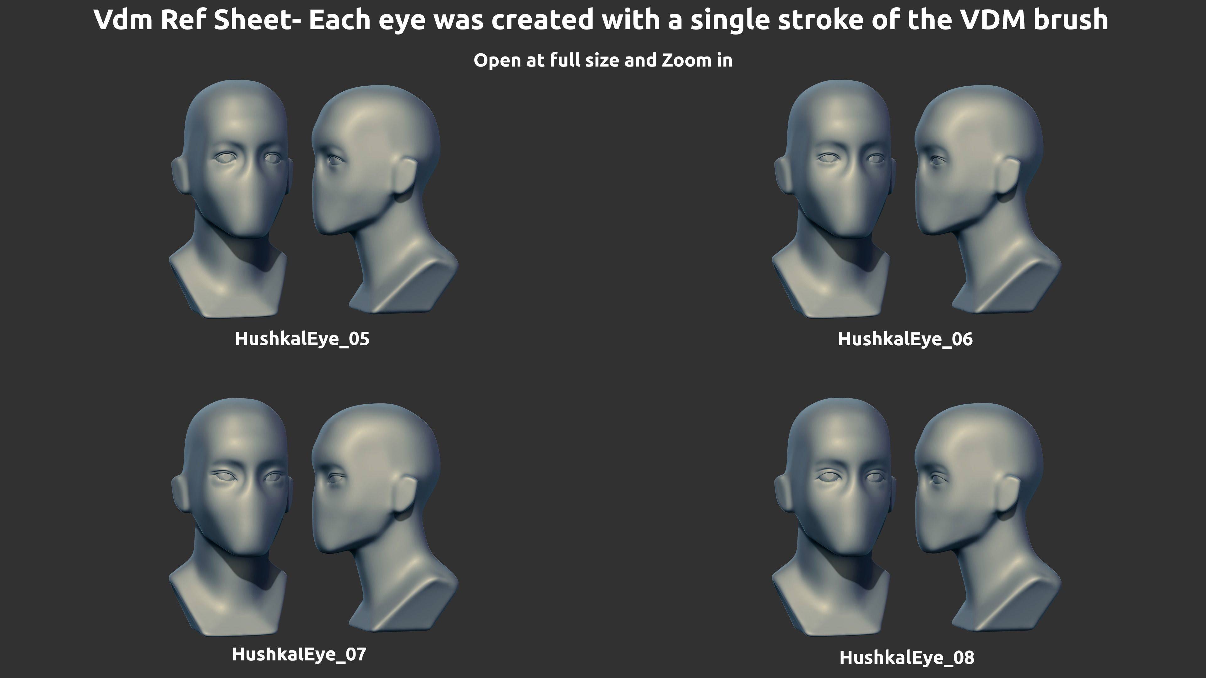 Zbrush - Eye - VDM Brushes 3D model_1