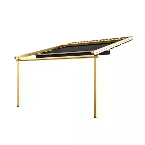 Motorized Pergola 5 brass furniture matte