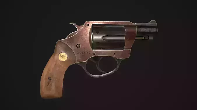 Charter Arms Undercoverette 32 Revolver Low-poly