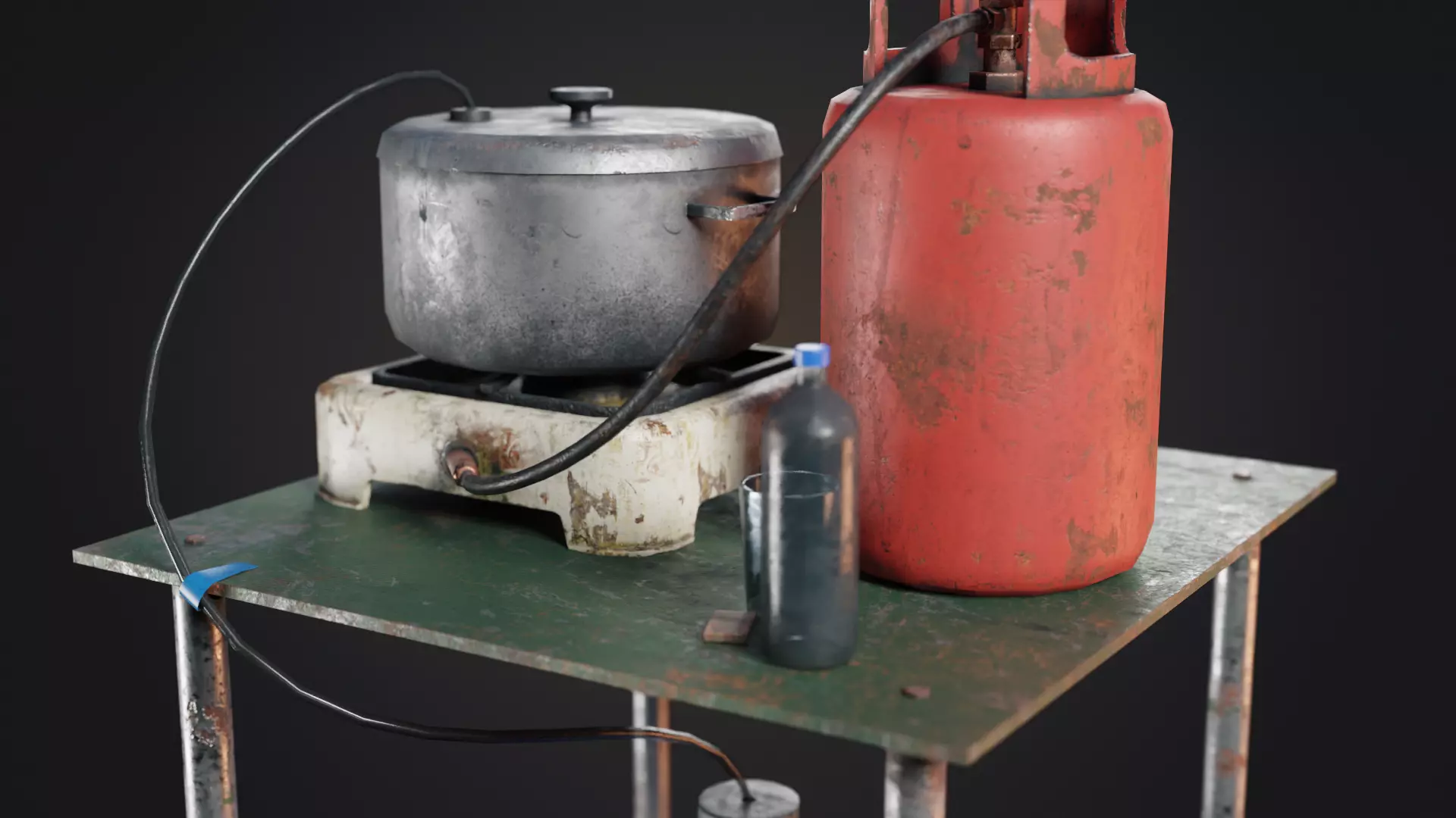 Handmade Distiller Low-poly 3D model