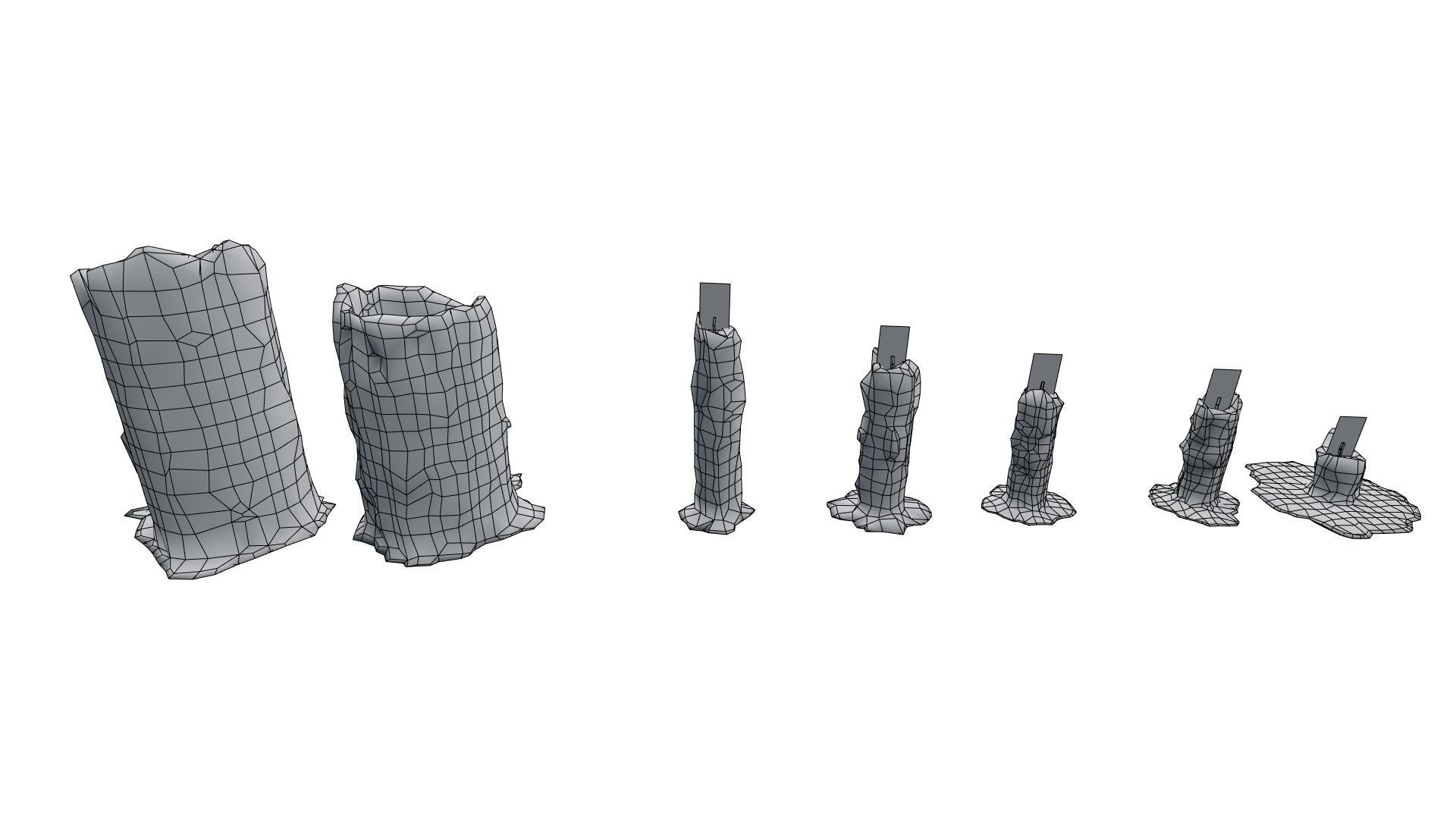 Low Poly Candle Collection With PBR Materials Low-poly 3D model_26