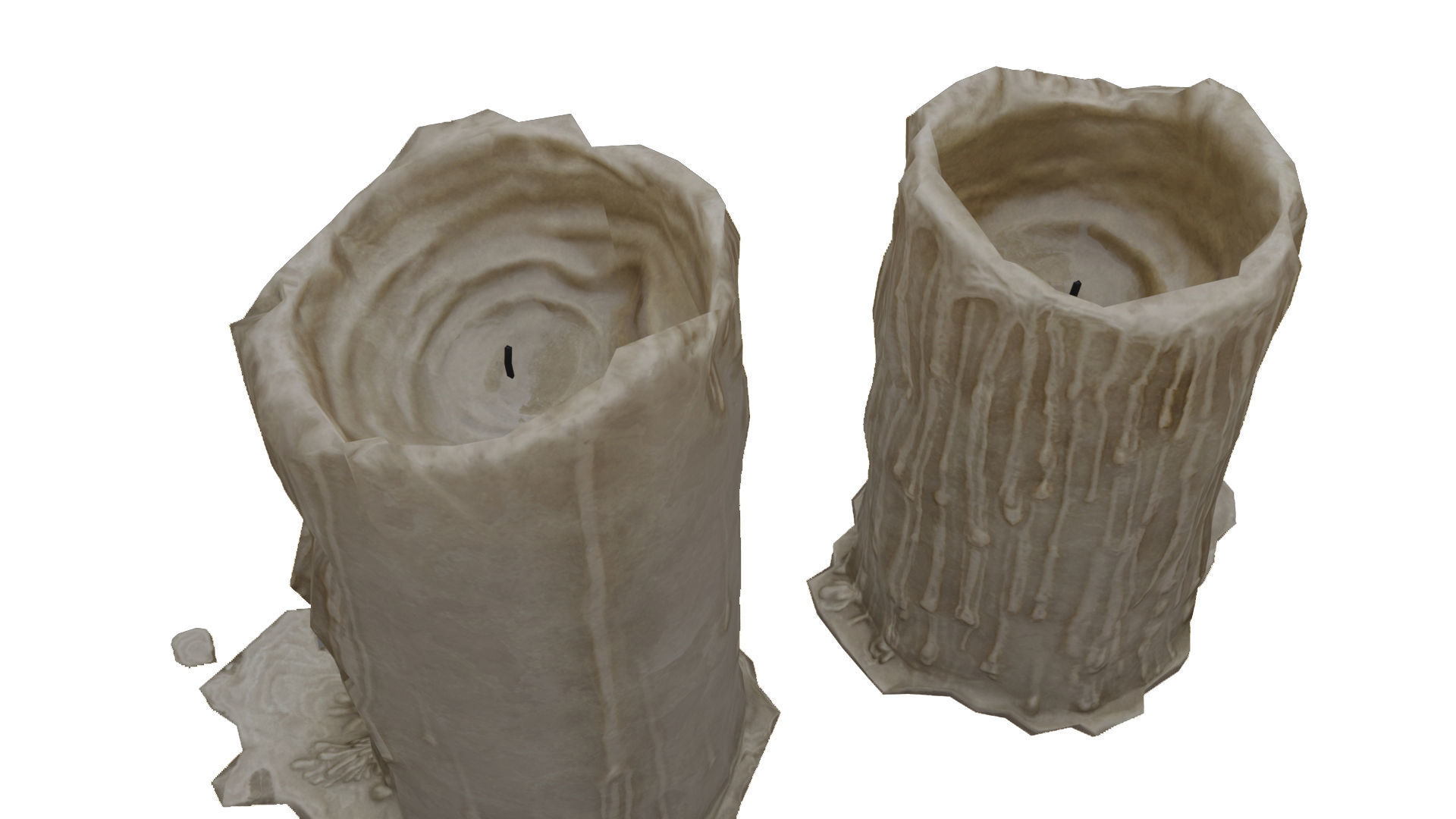 Low Poly Candle Collection With PBR Materials Low-poly 3D model_8