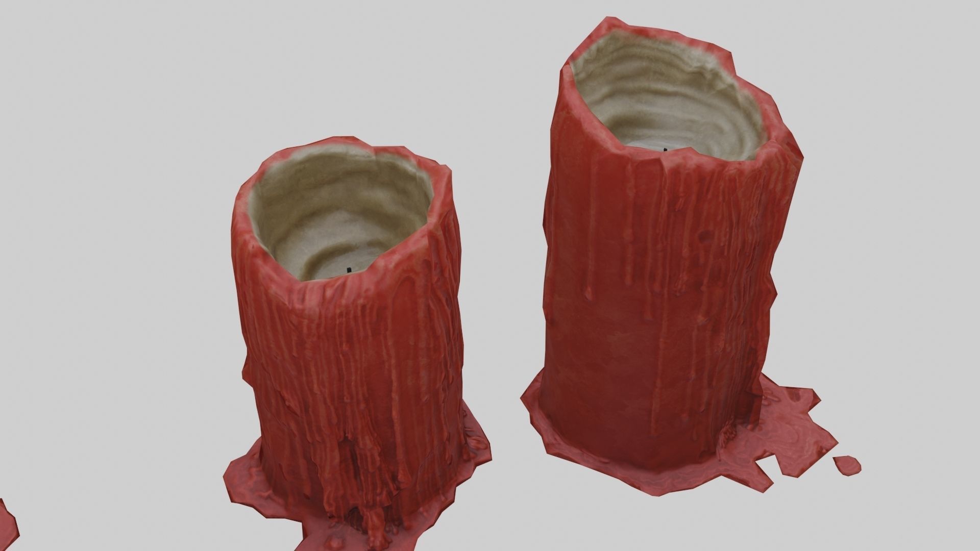 Low Poly Candle Collection With PBR Materials Low-poly 3D model_16