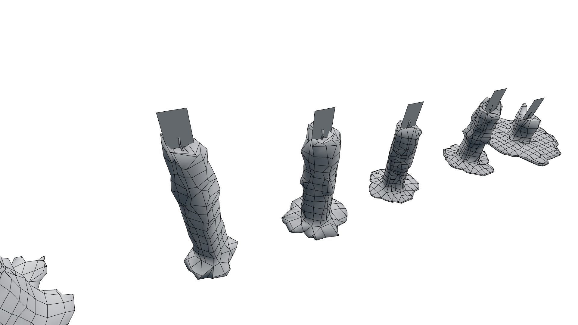 Low Poly Candle Collection With PBR Materials Low-poly 3D model_28