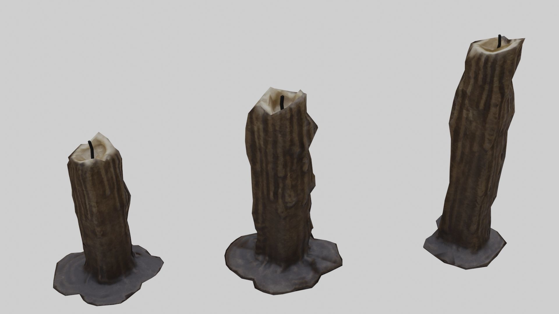 Low Poly Candle Collection With PBR Materials Low-poly 3D model_21