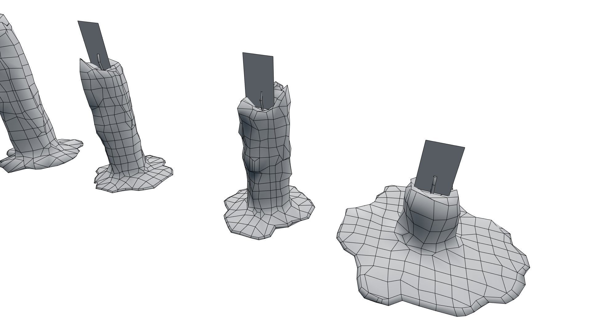 Low Poly Candle Collection With PBR Materials Low-poly 3D model_29