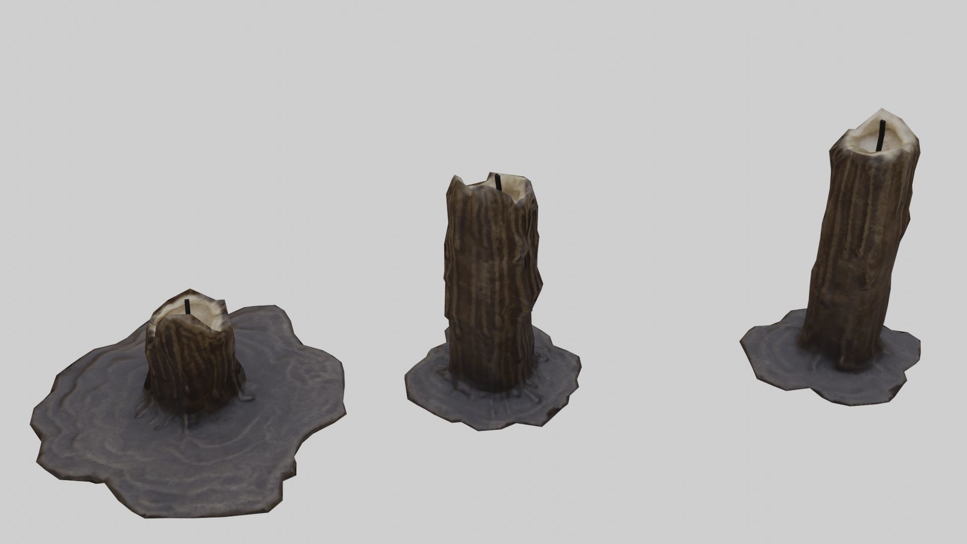 Low Poly Candle Collection With PBR Materials Low-poly 3D model_20