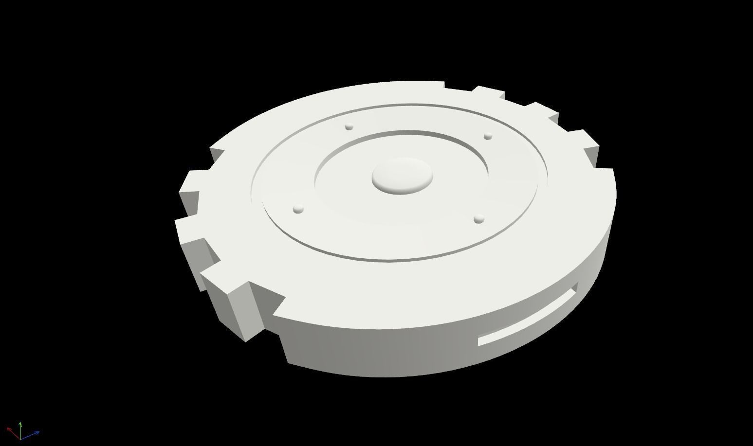 Sci-fi Magnetic Mine Low-poly 3D model_8