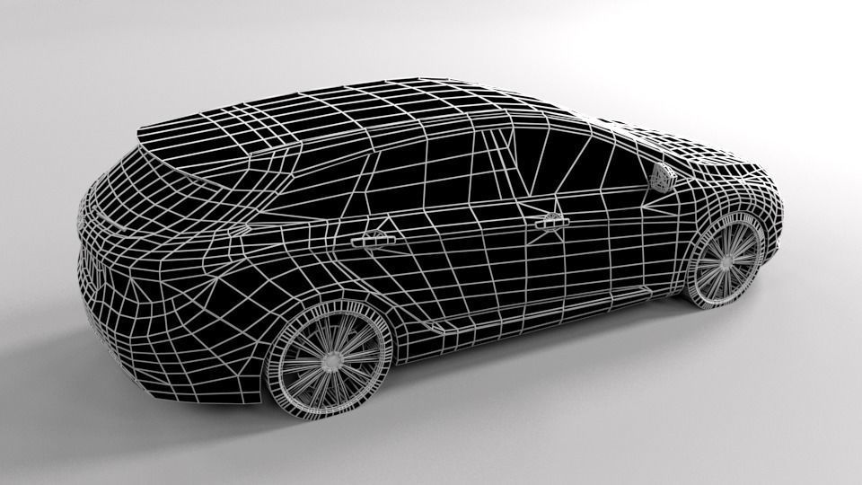 HYUNDAI I40 LOWPOLY Low-poly 3D model_7