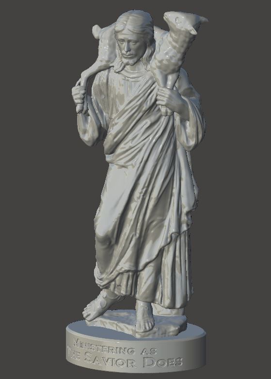 JESUS - The Good Shepherd 3D print model_6