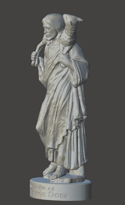 JESUS - The Good Shepherd 3D print model_4