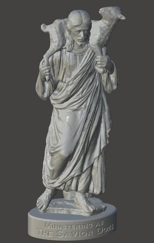 JESUS - The Good Shepherd 3D print model_3