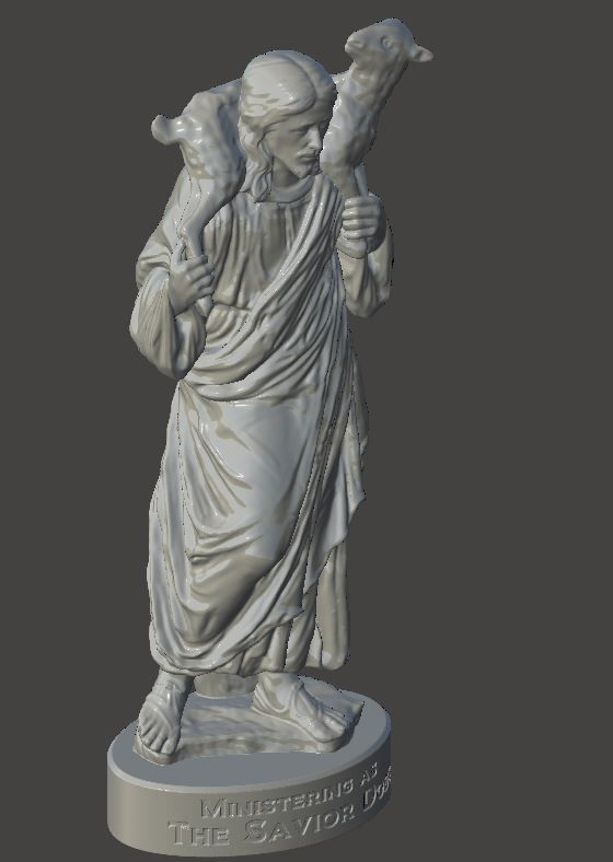 JESUS - The Good Shepherd 3D print model_2
