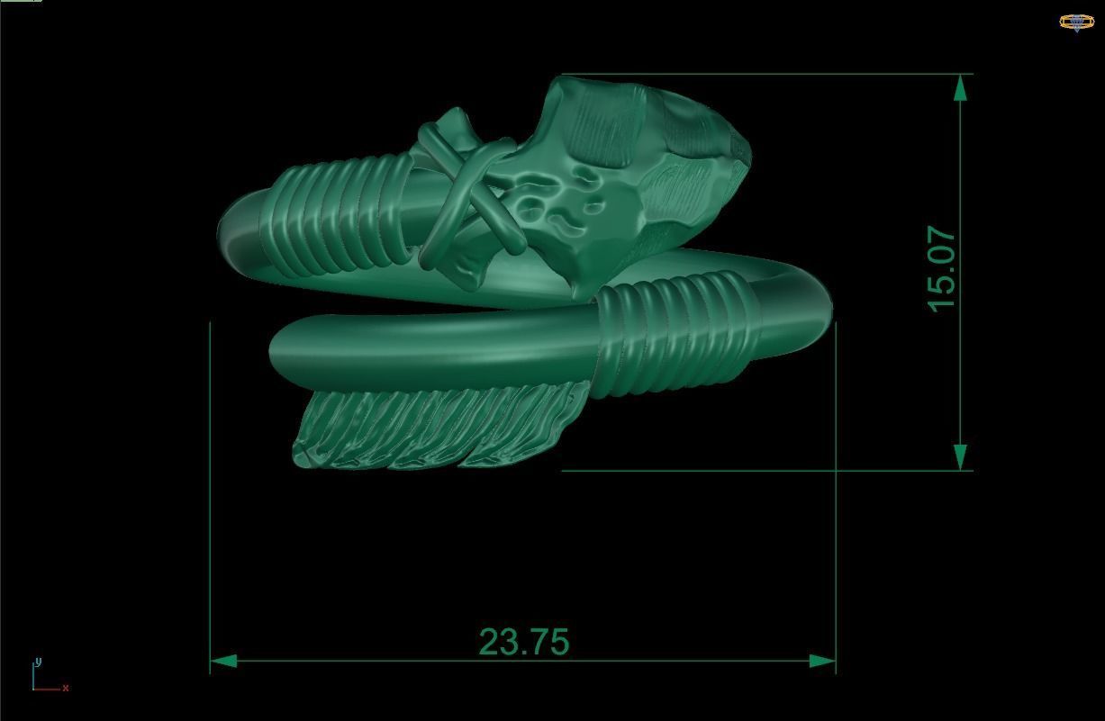 Lords arrow ring 3D print model_7