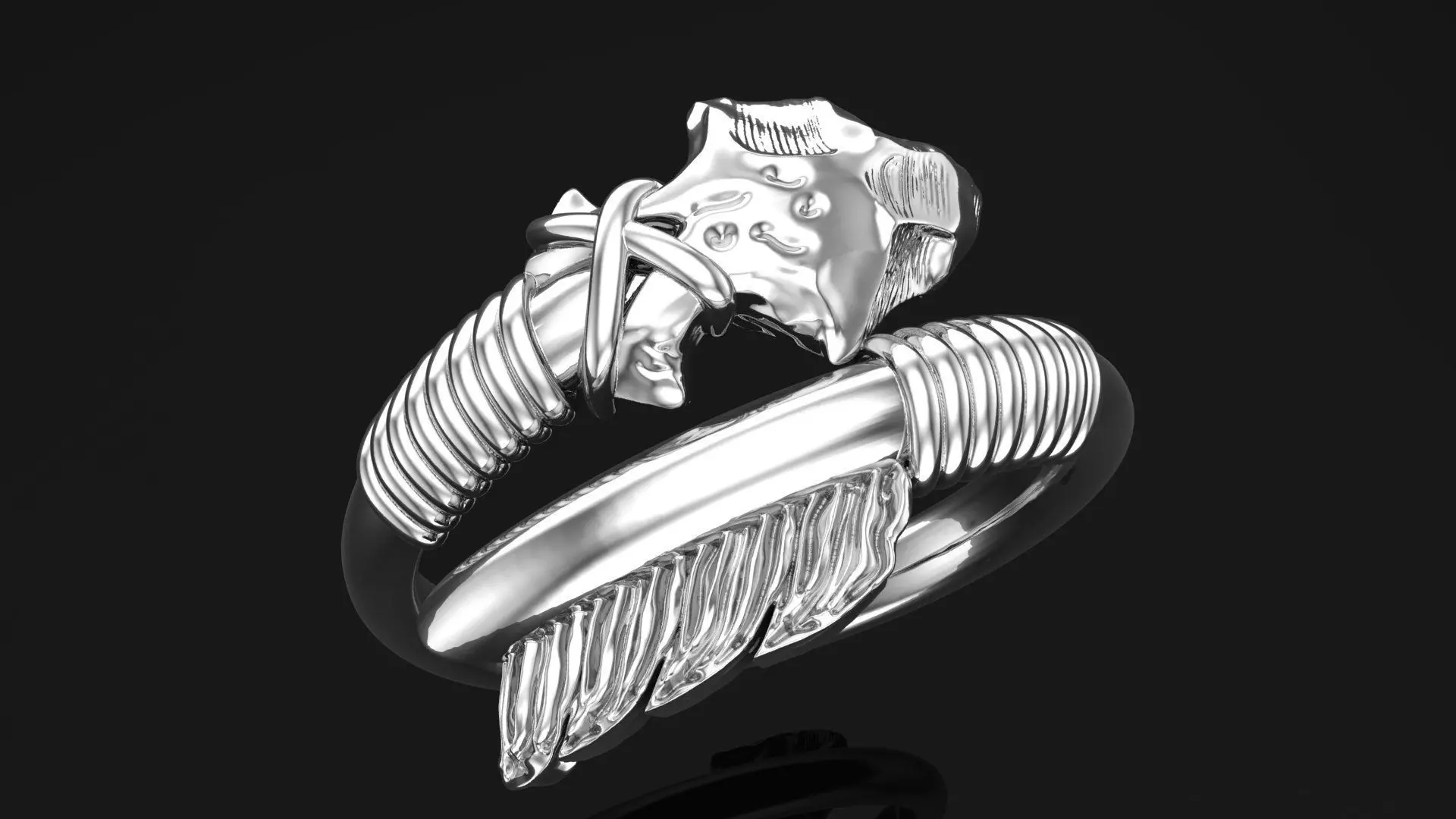 Lords arrow ring 3D print model_0