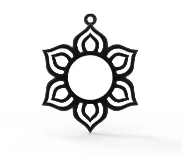 Lotos pendant3 3D print model