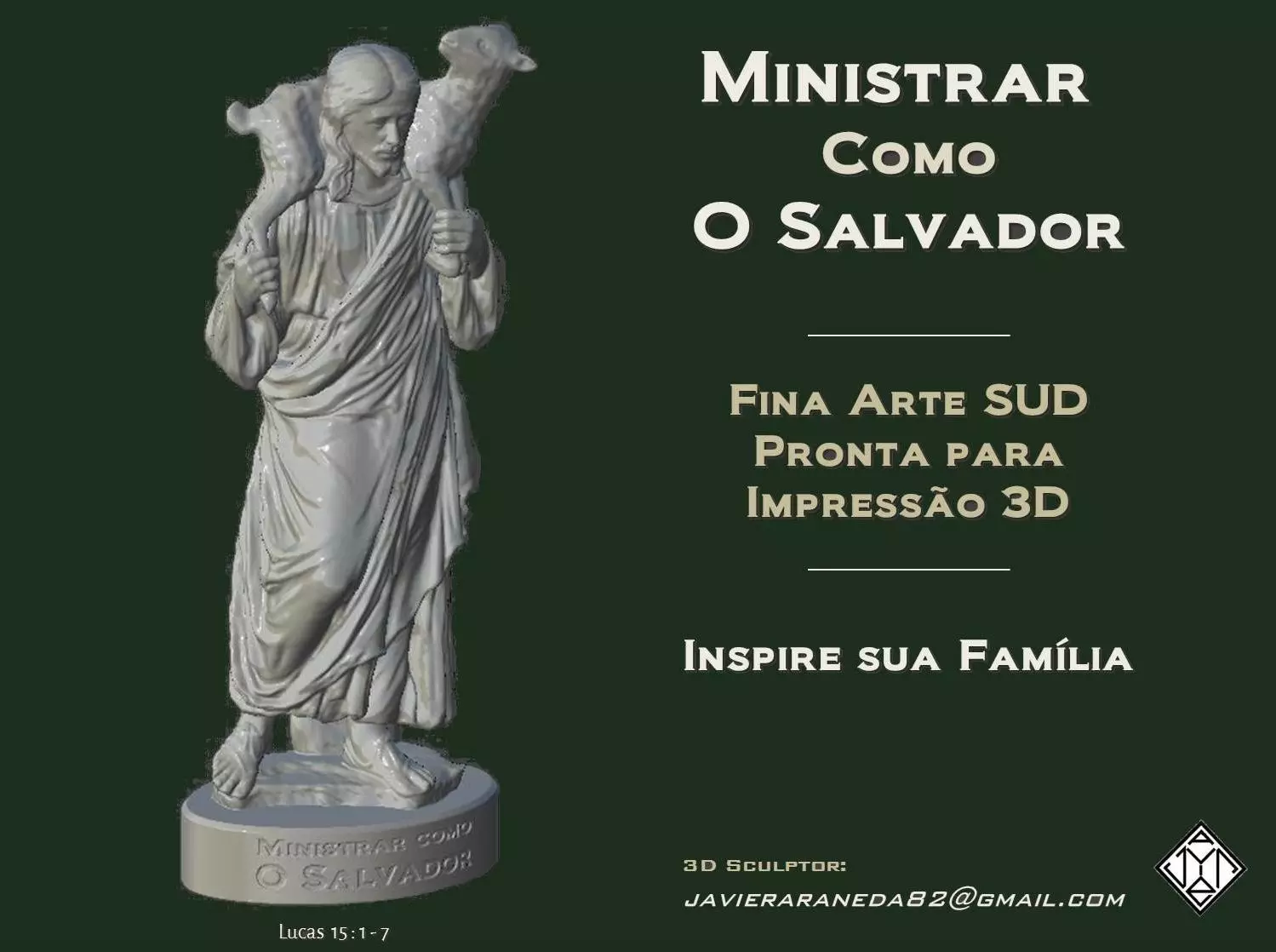 JESUS - O Bom Pastor 3D print model_0