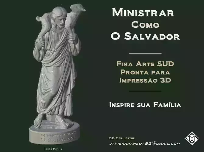 JESUS - O Bom Pastor 3D print model