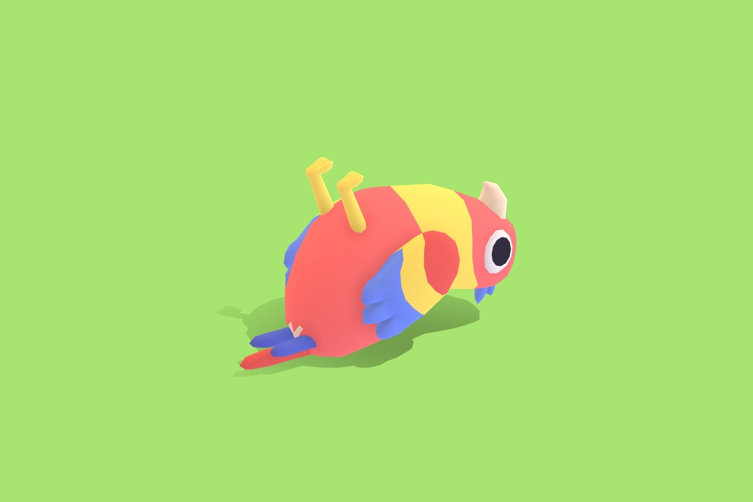 Parrot - Quirky Series Low-poly 3D model_7