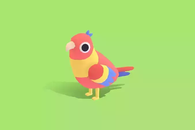 Parrot - Quirky Series Low-poly 3D model