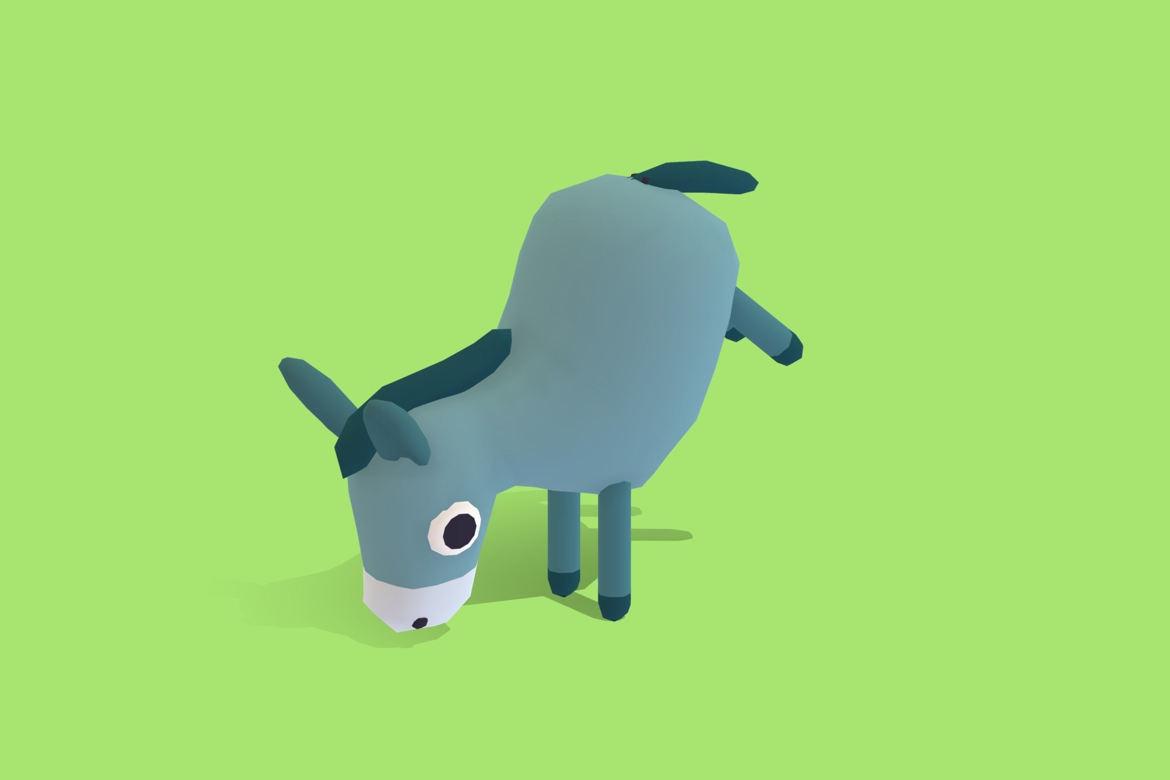 Donkey - Quirky Series Low-poly 3D model_5