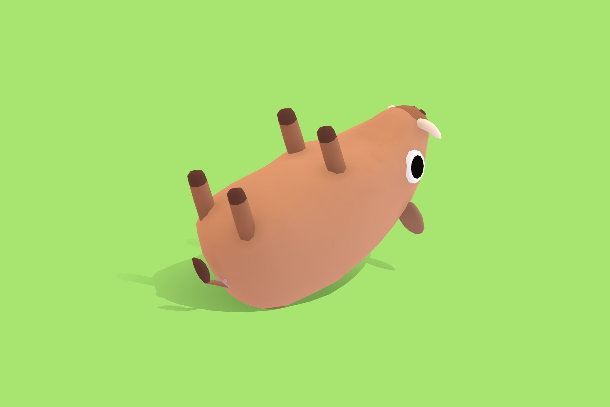 Hog - Quirky Series Low-poly 3D model_6