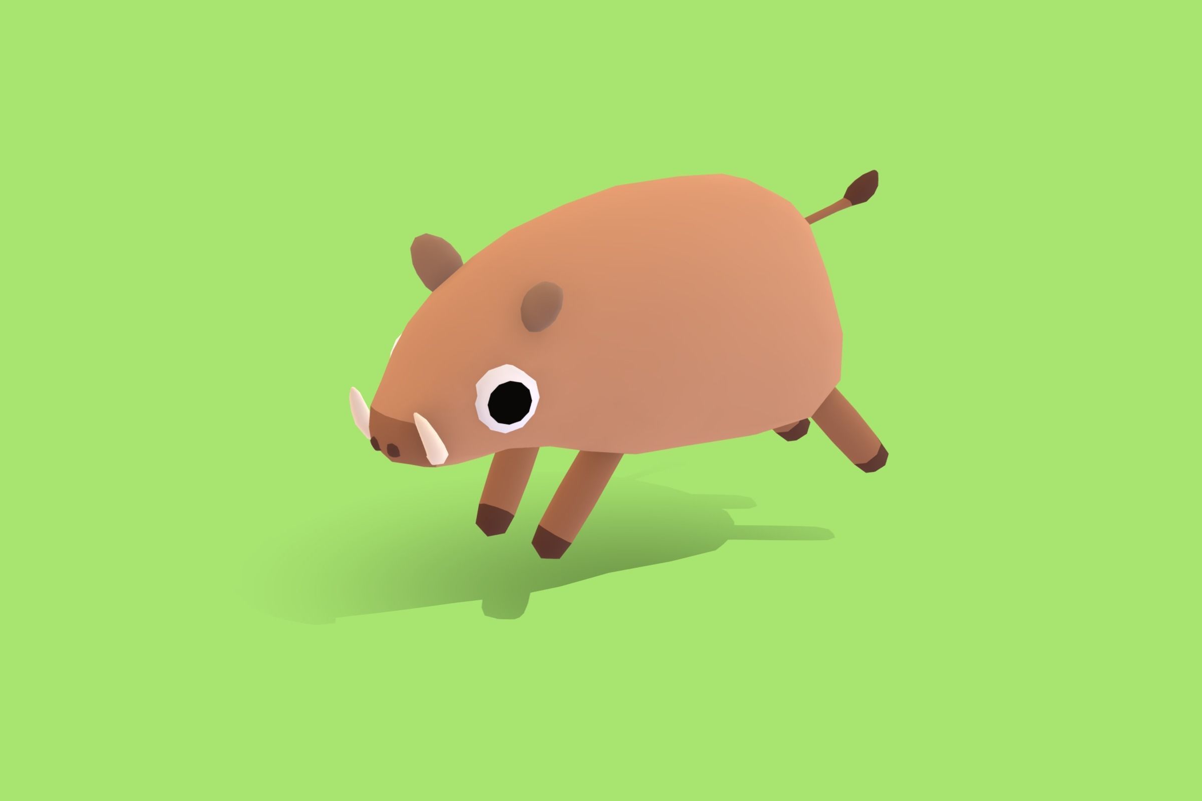 Hog - Quirky Series Low-poly 3D model_3