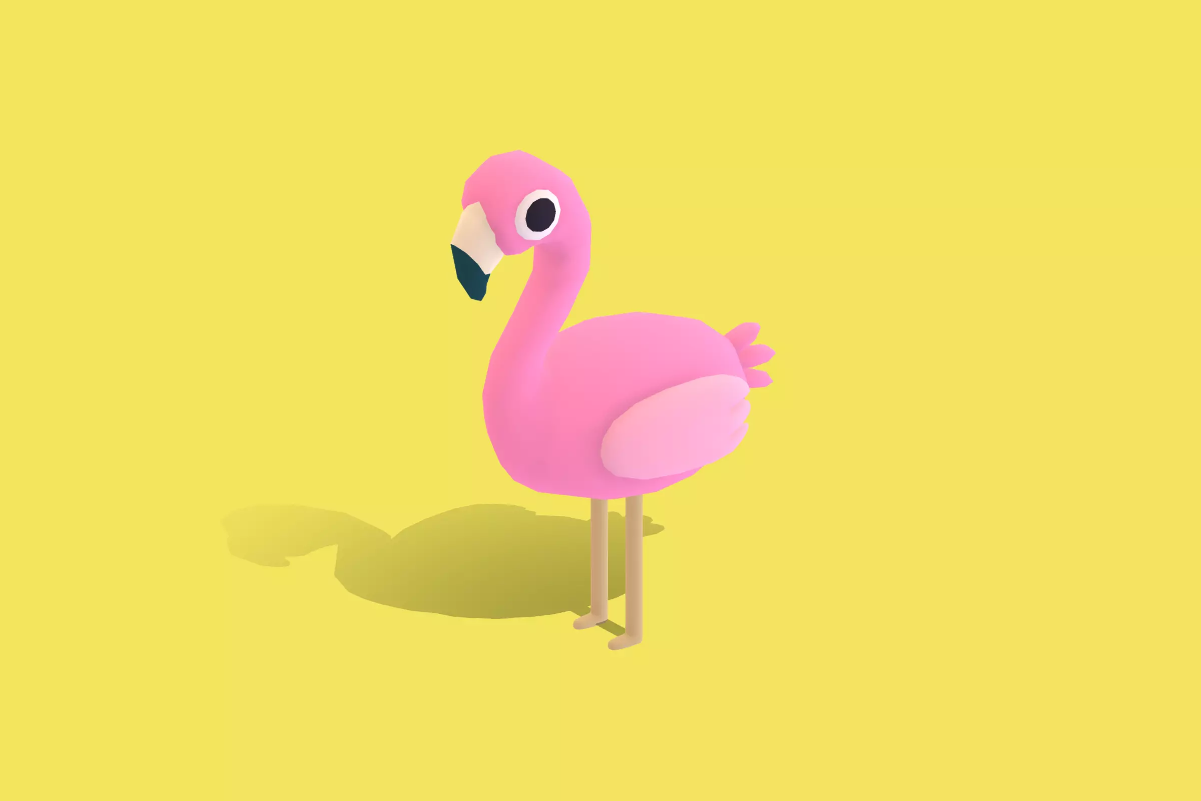 Flamingo - Quirky Series Low-poly 3D model