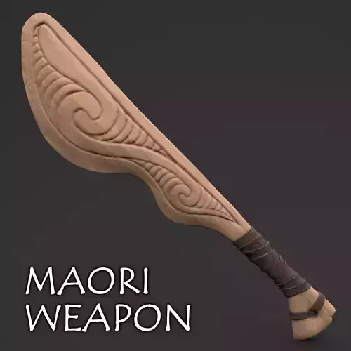 Maori Wooden Weapon - Wahaika