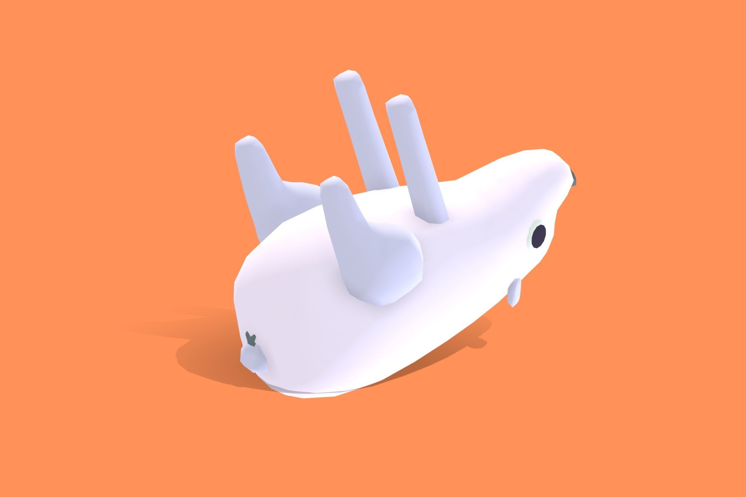 Polar Bear - Quirky Series Low-poly 3D model_9