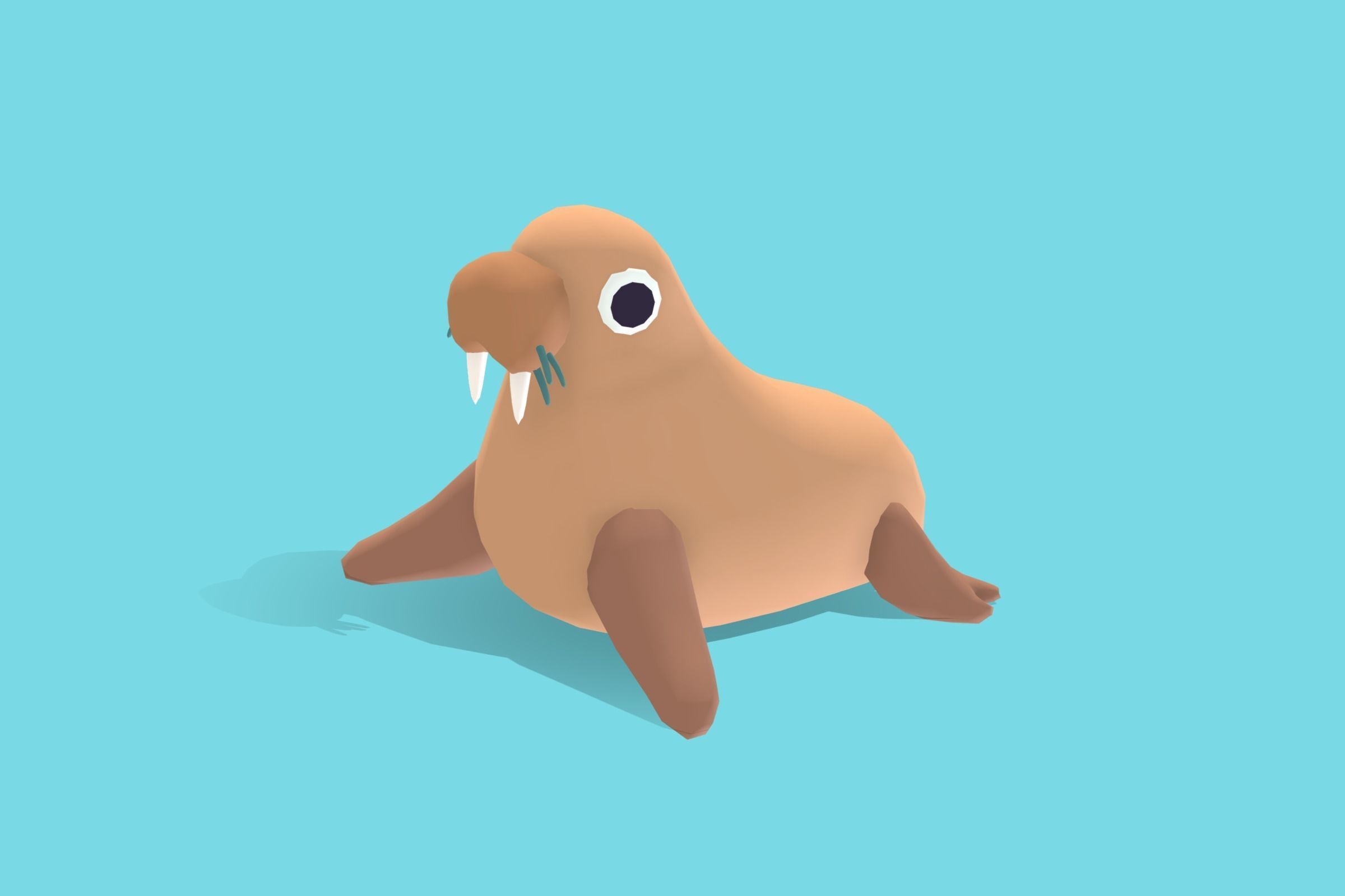 Quirky Series - Arctic Animals Vol 1 Low-poly 3D model_5