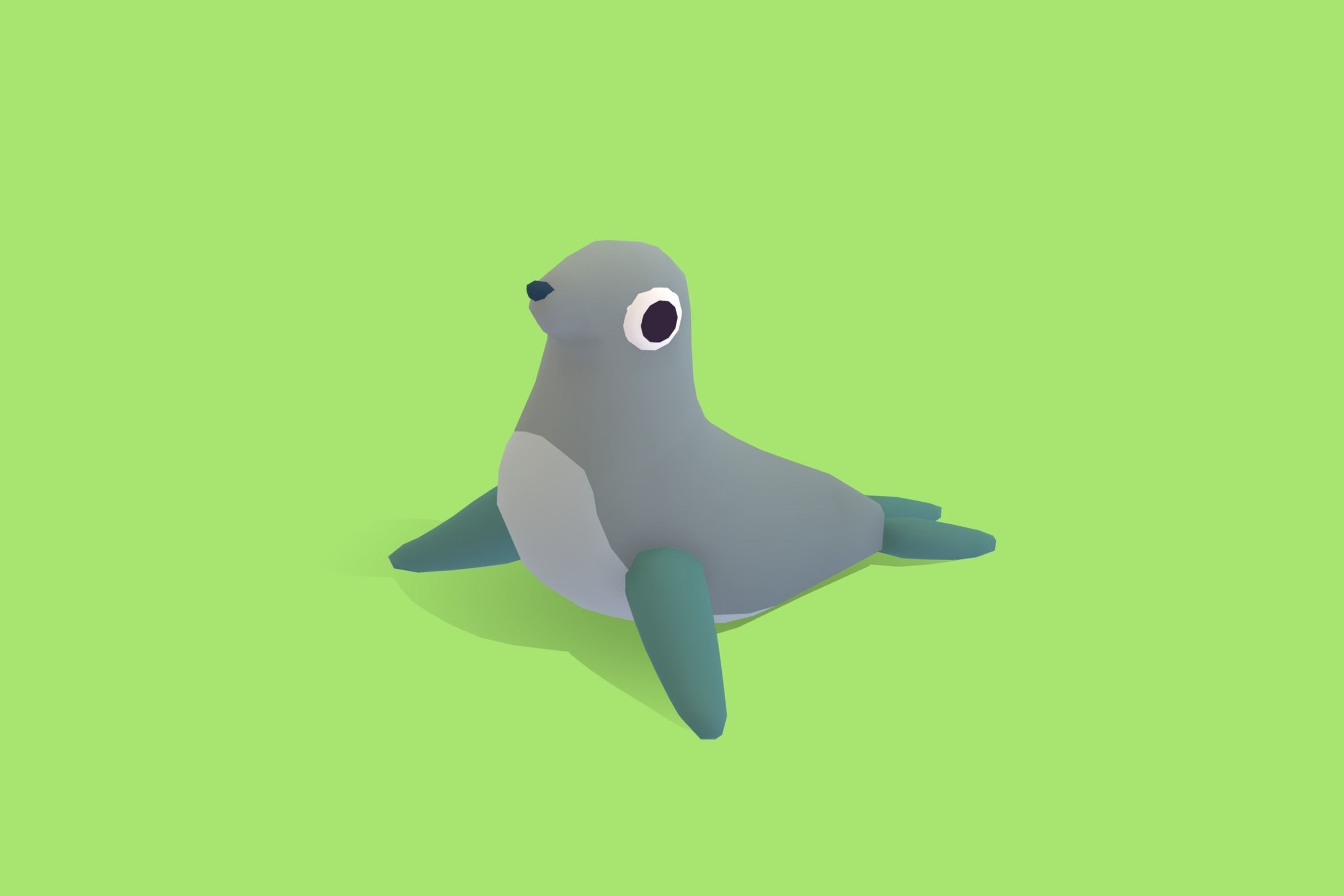 Quirky Series - Arctic Animals Vol 1 Low-poly 3D model_11