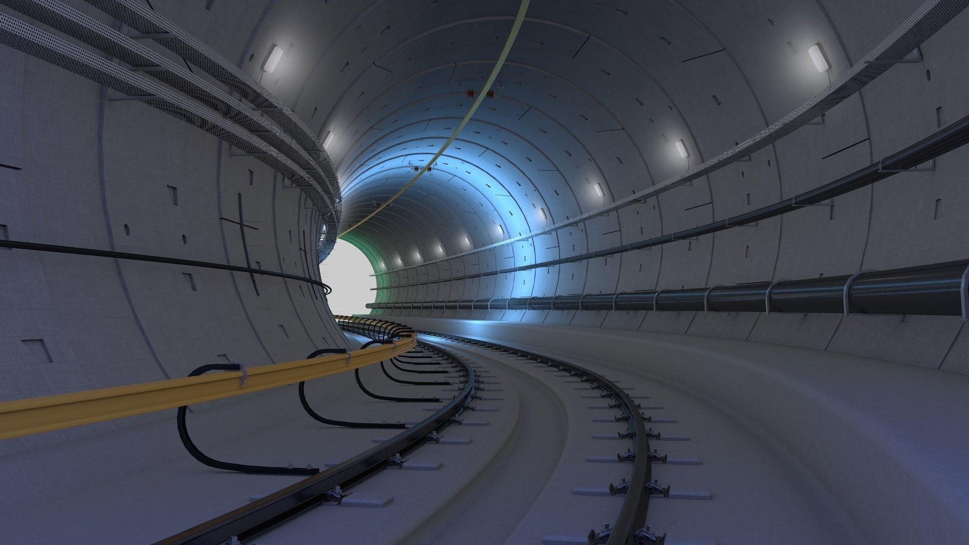 Railway Tunnel Adjustable 3D model_22