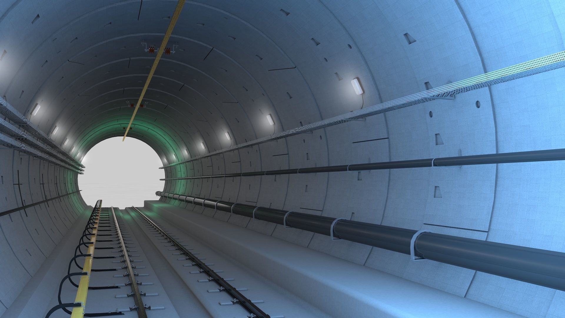Railway Tunnel Adjustable 3D model_1