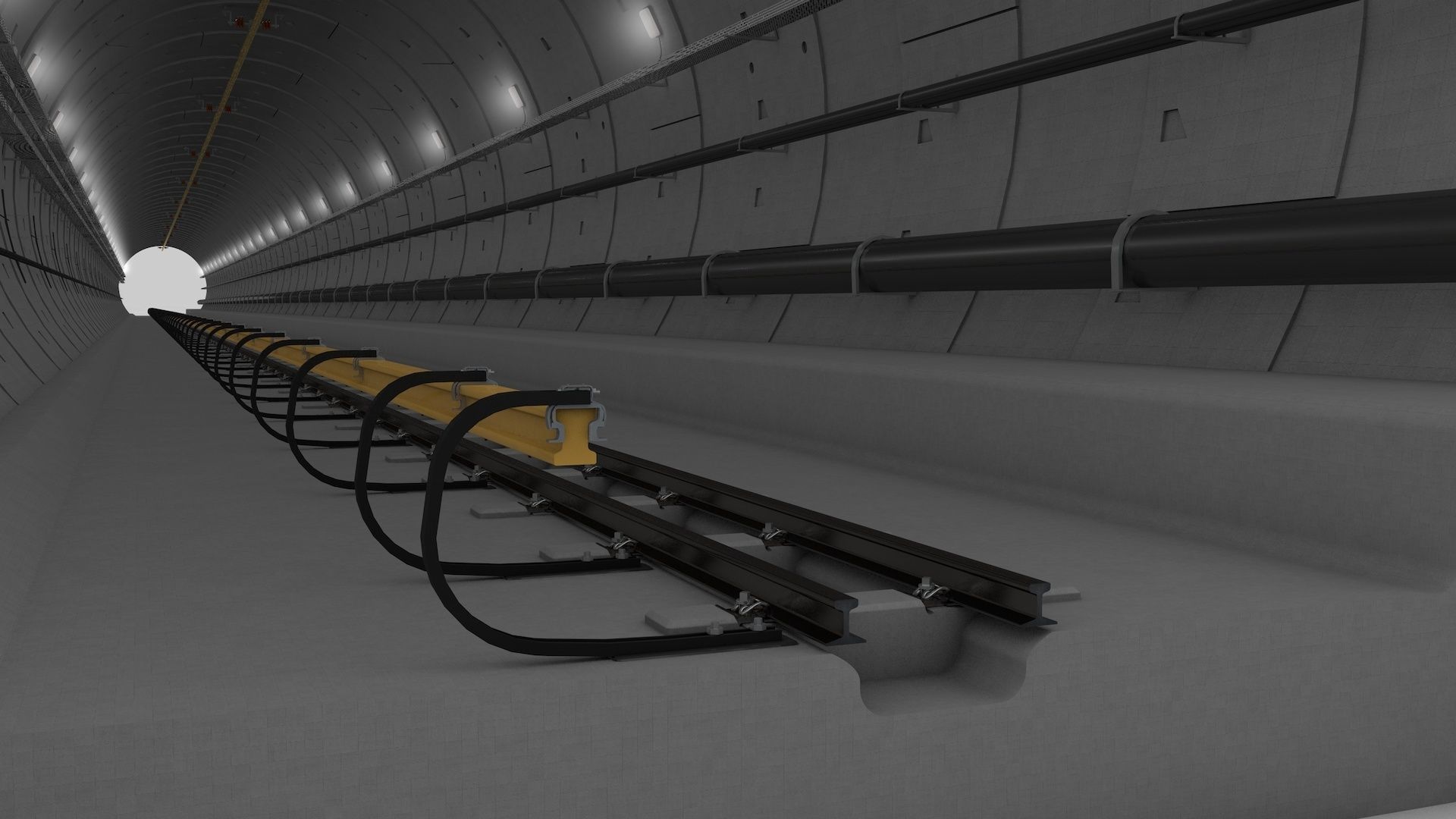 Railway Tunnel Adjustable 3D model_11