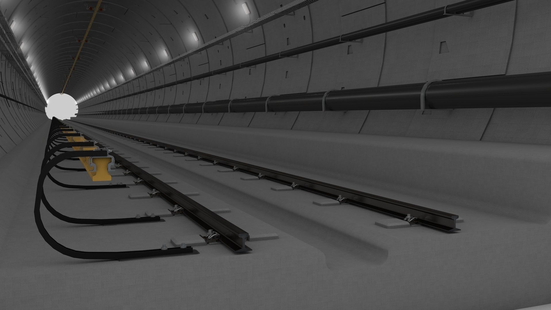 Railway Tunnel Adjustable 3D model_10