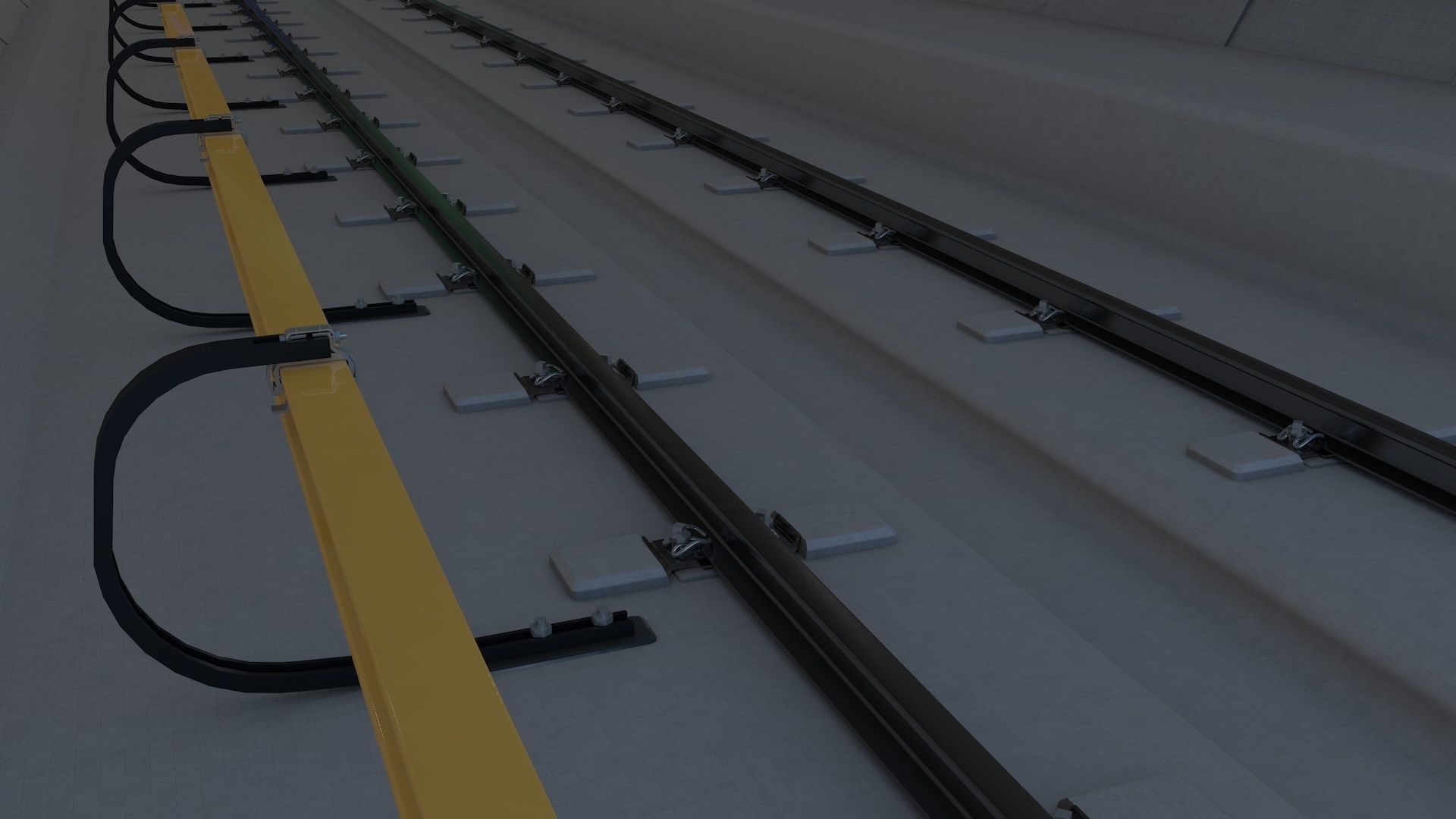 Railway Tunnel Adjustable 3D model_8