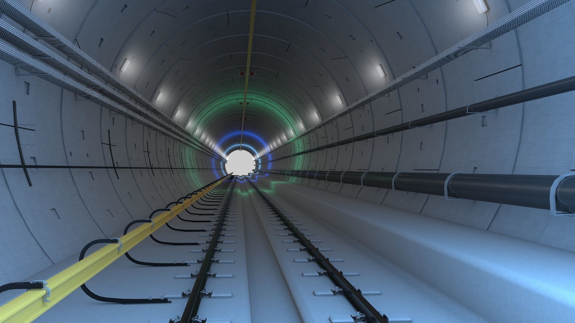 Railway Tunnel Adjustable 3D model_16