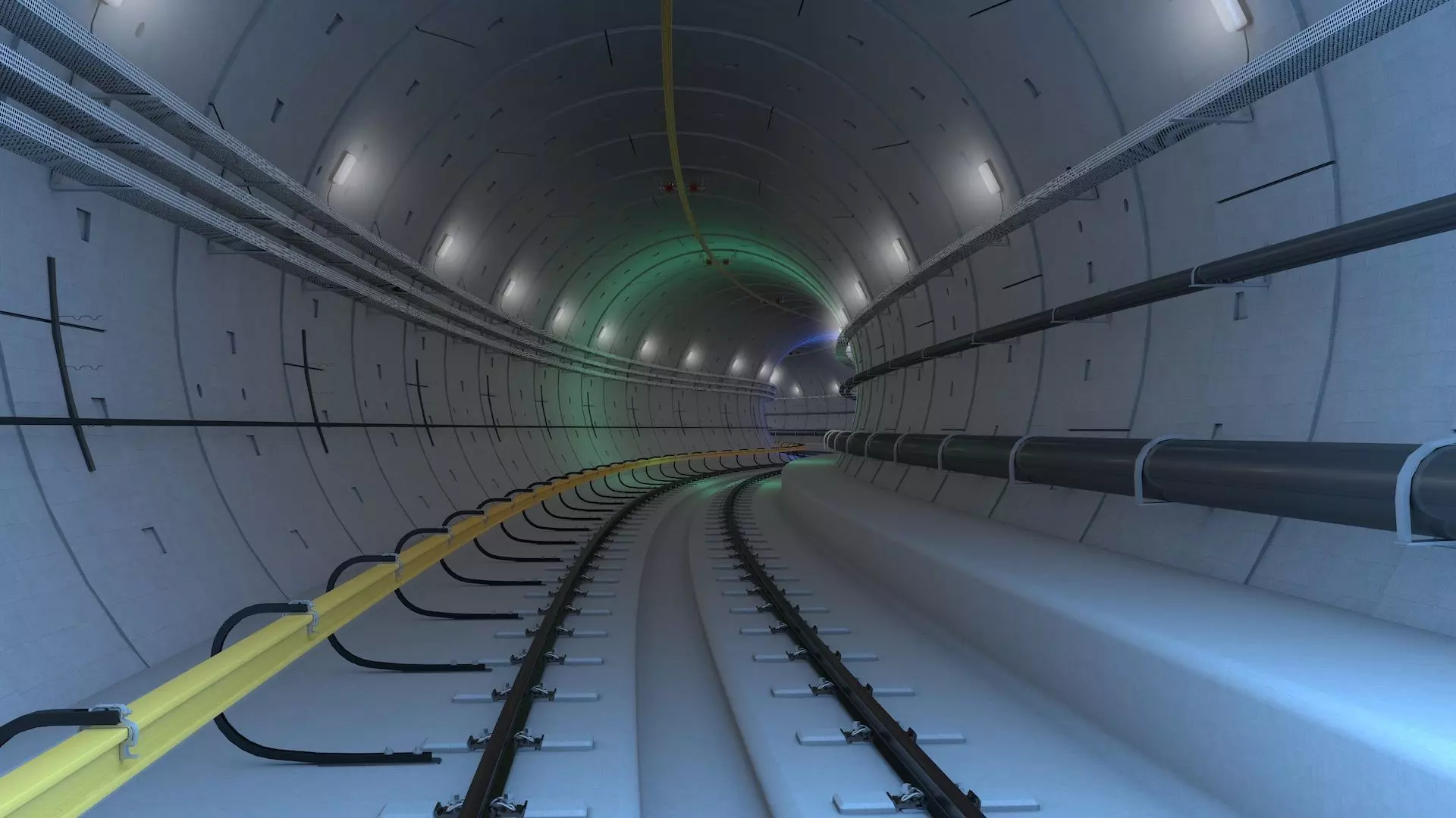 Railway Tunnel Adjustable 3D model_0