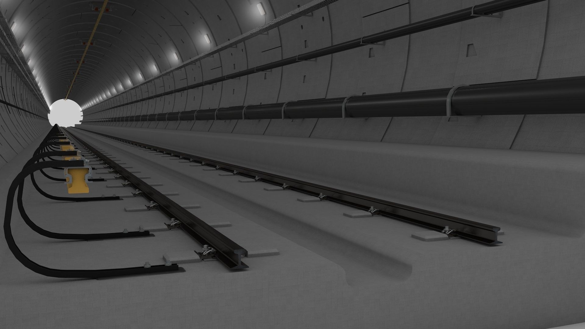 Railway Tunnel Adjustable 3D model_13