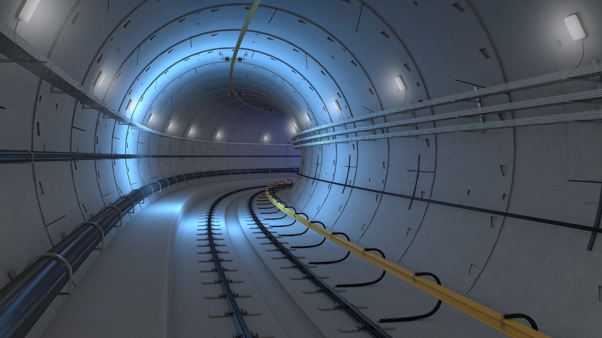 Railway Tunnel Adjustable 3D model_34