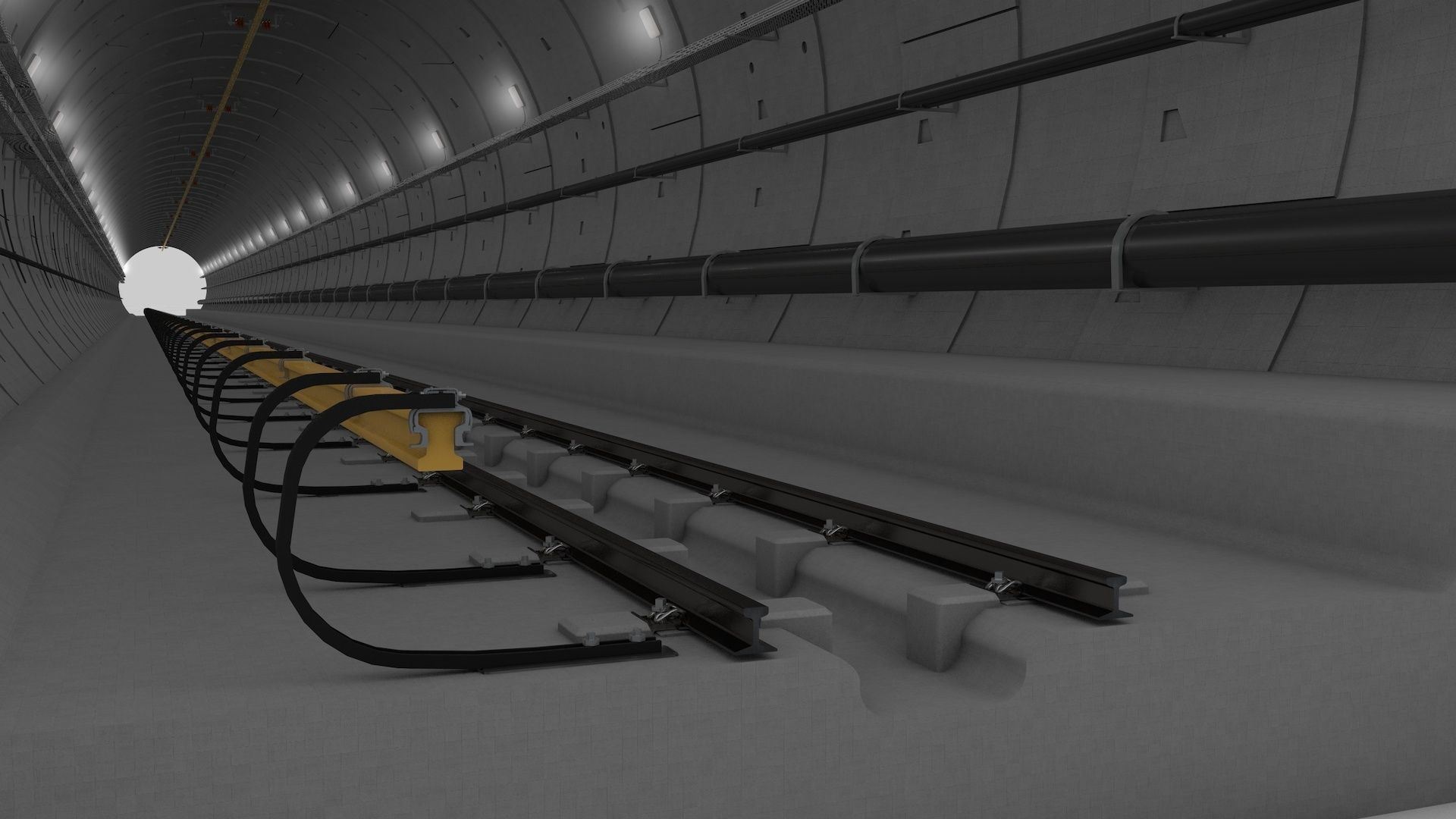 Railway Tunnel Adjustable 3D model_14