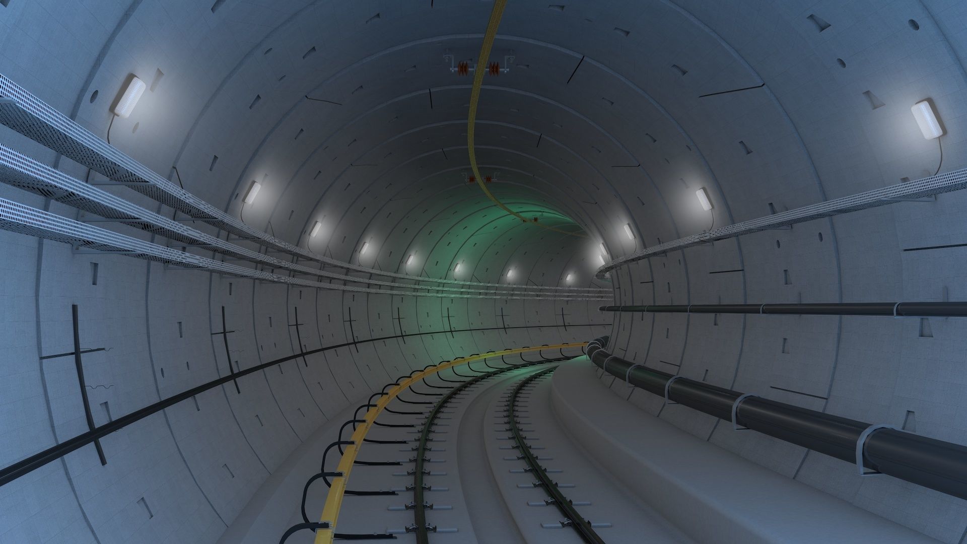 Railway Tunnel Adjustable 3D model_20