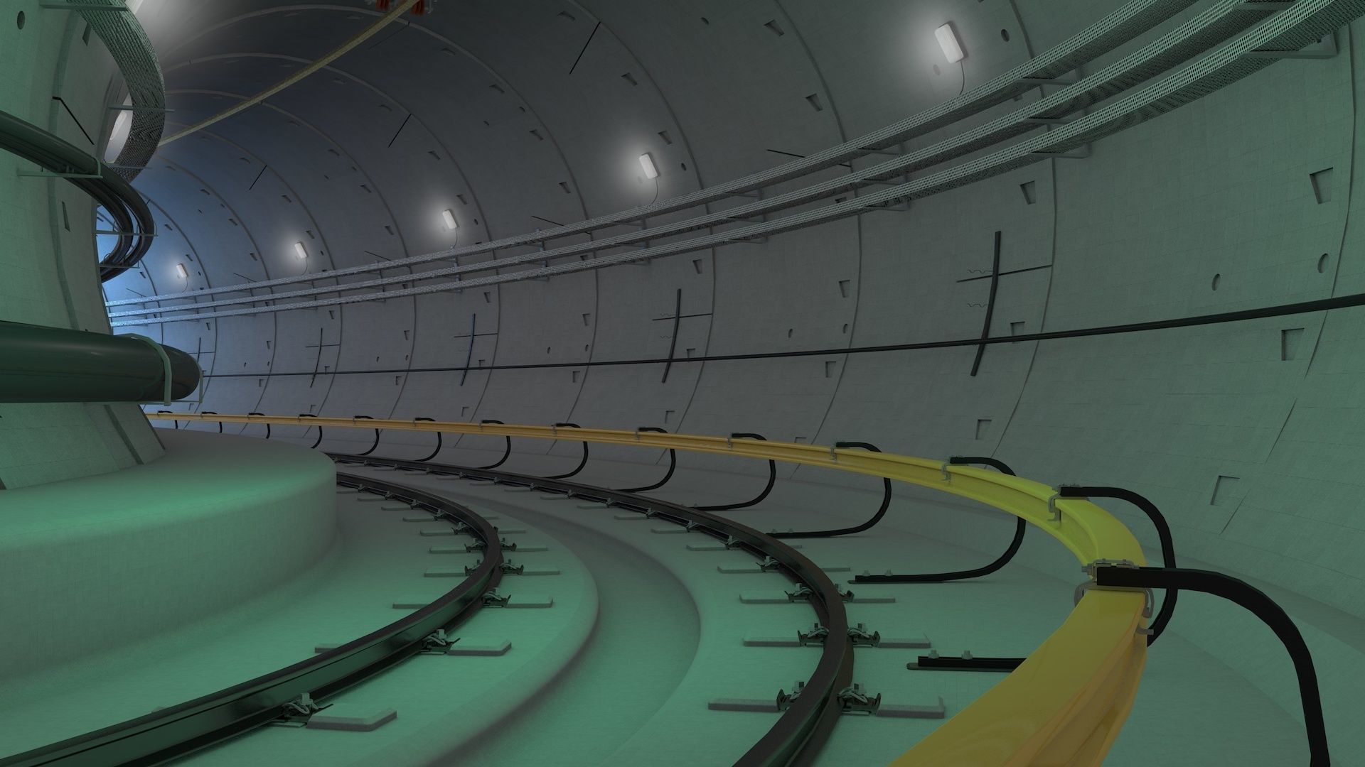 Railway Tunnel Adjustable 3D model_39